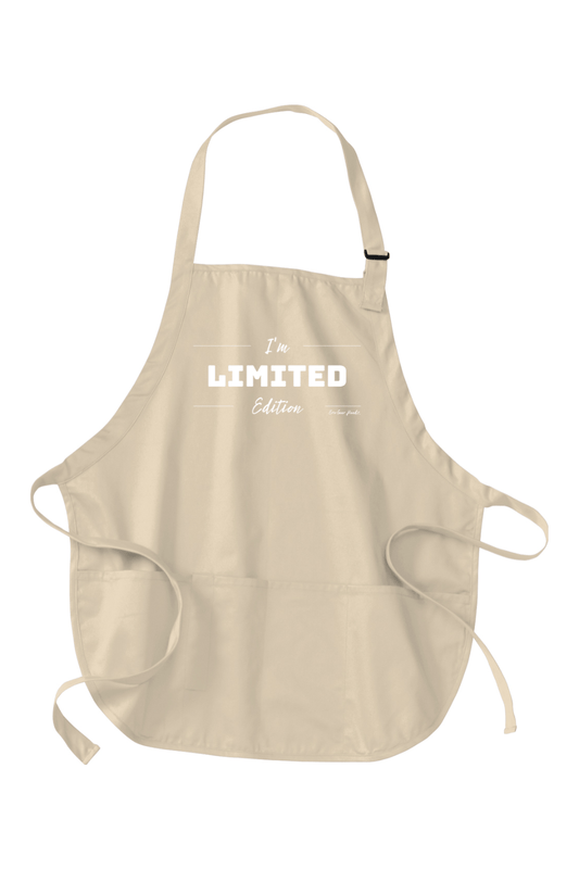 "Limited" Medium-Length Apron with Pouch Pockets