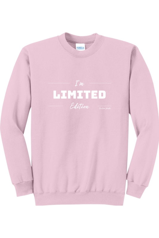 "LimitedEdition" Core Fleece Crewneck Sweatshirt