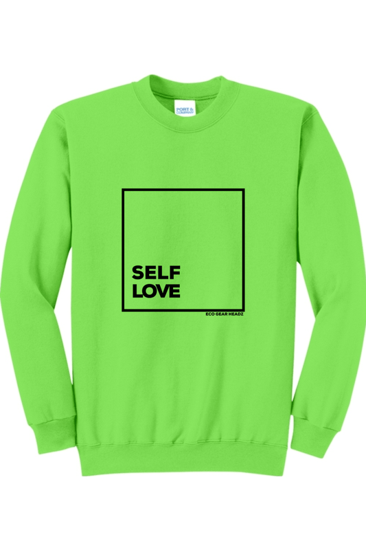 "SelfLove" Core Fleece Crewneck Sweatshirt